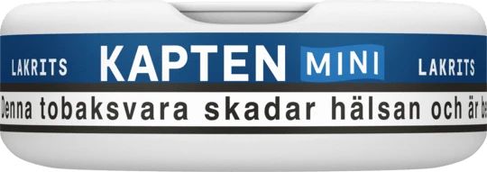 Kapten Lakrits Vit Portion Mini