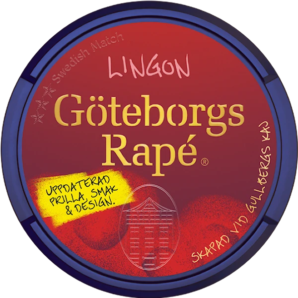 Göteborgs Rapé Lingon Vit Portion