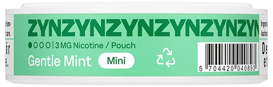 ZYN Gentle Mint Mini Moist Low 3mg