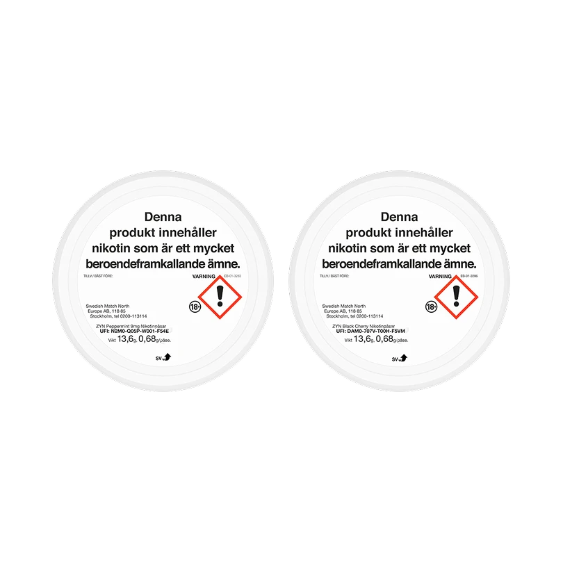 ZYN Black Cherry & ZYN Peppermint Mixpaket Strong