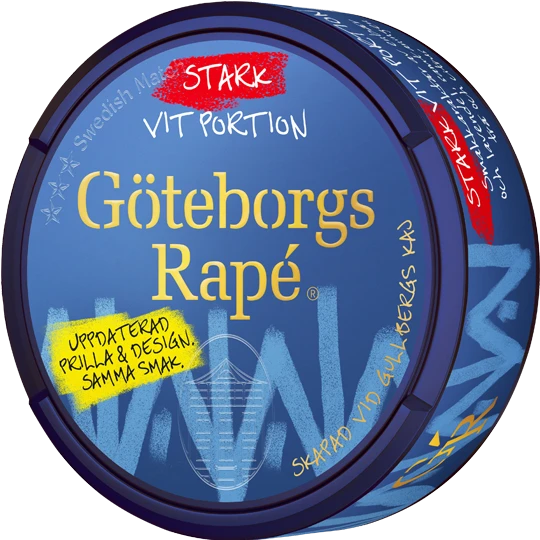 Göteborgs Rapé Vit Portion Stark
