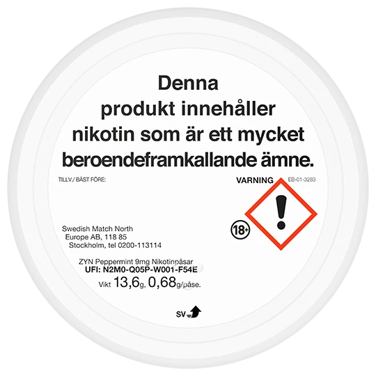 ZYN Peppermint Slim Strong