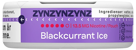 ZYN Blackcurrant Ice Slim Super Strong 13.5mg