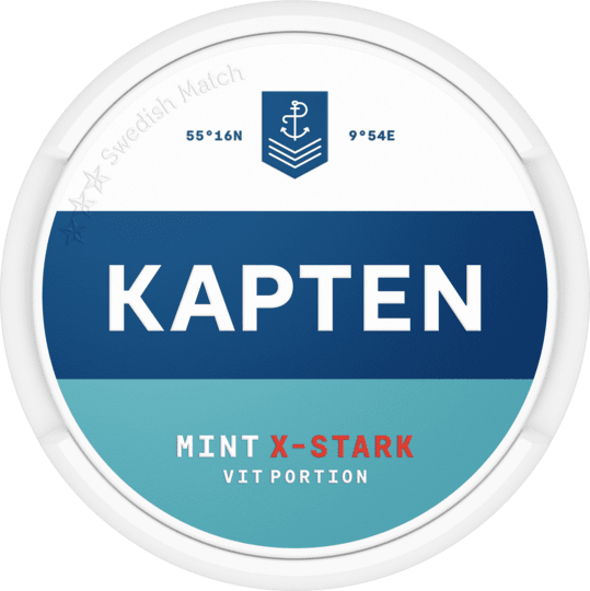 Kapten Mint Vit Portion Extra Stark