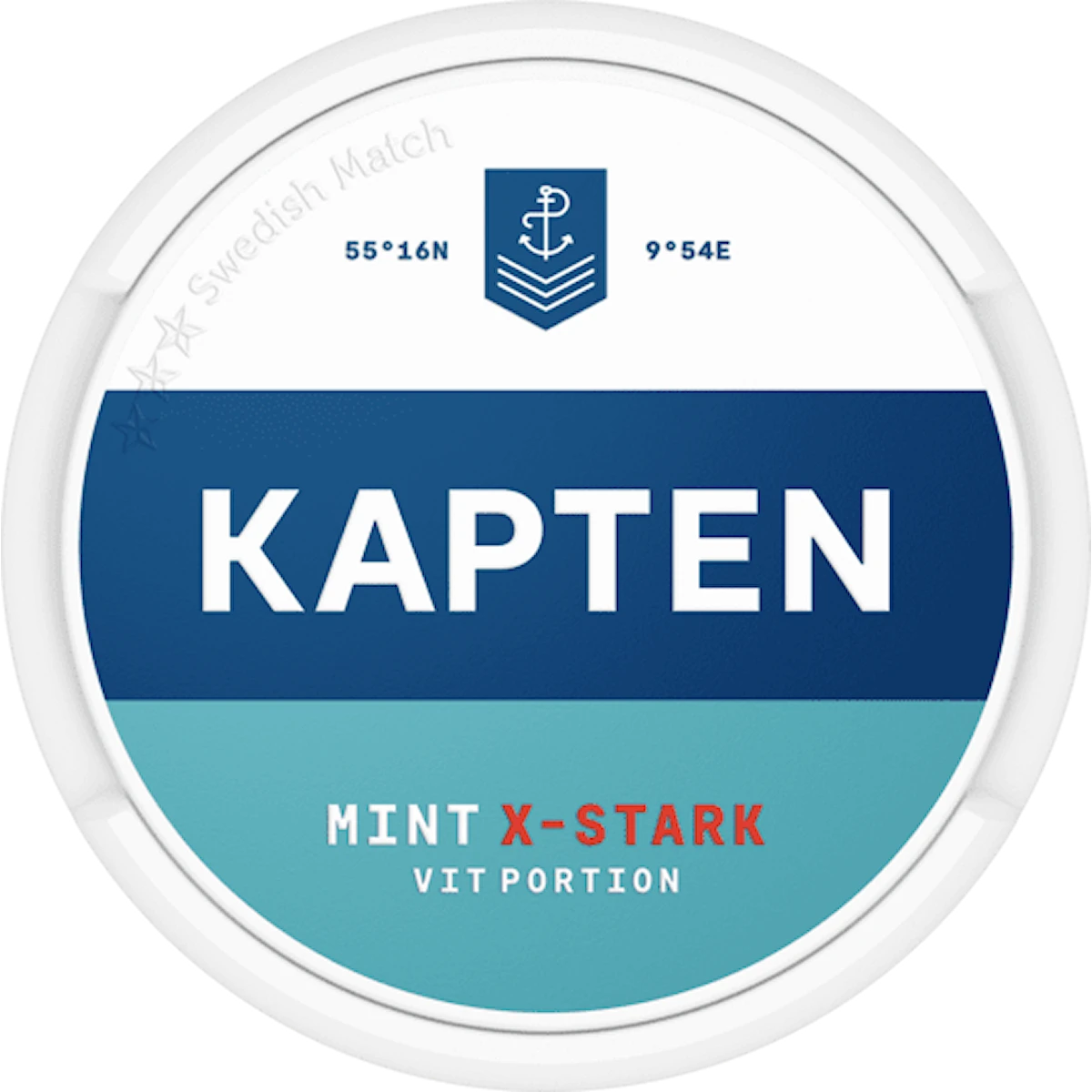 Kapten Mint Vit Portion Extra Stark