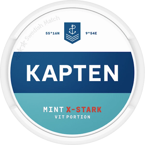 Kapten Mint Vit Portion Extra Stark