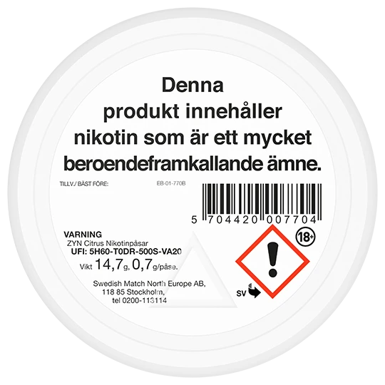 ZYN Citrus Slim Strong