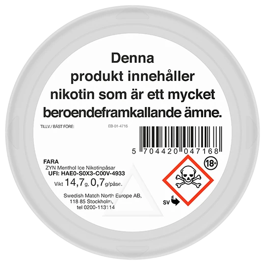 ZYN Menthol Ice Slim Ultra Strong