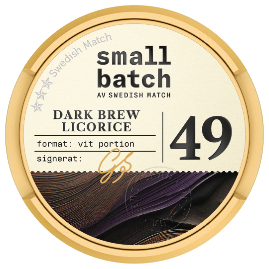 Small Batch No. 49 Dark Brew Licorice White Portion