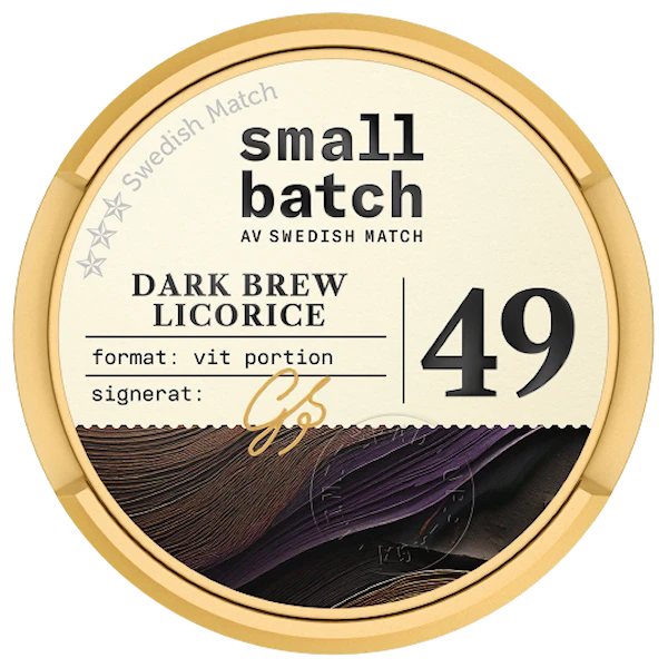 Small Batch No. 49 Dark Brew Licorice White Portion