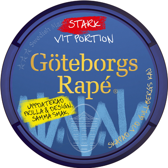 Göteborgs Rapé Vit Portion Stark