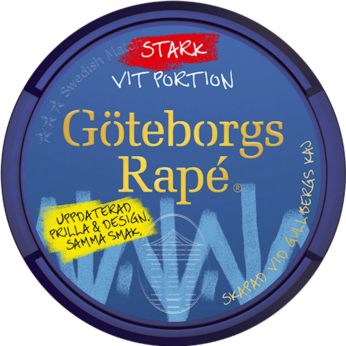 Göteborgs Rapé Vit Portion Stark