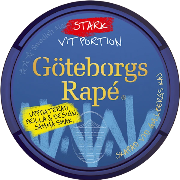 Göteborgs Rapé Vit Portion Stark