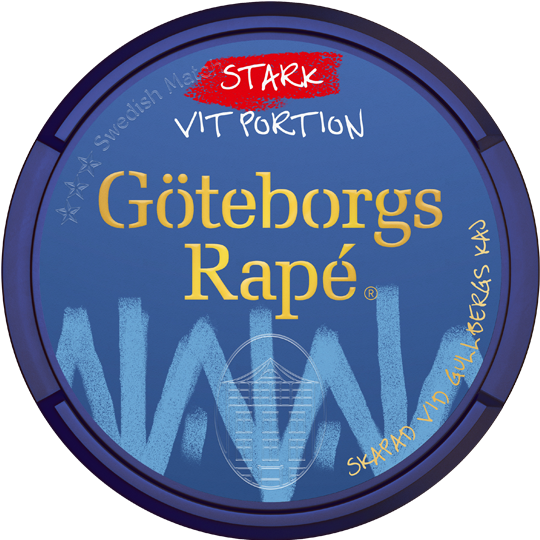 Göteborgs Rapé Vit Portion Stark