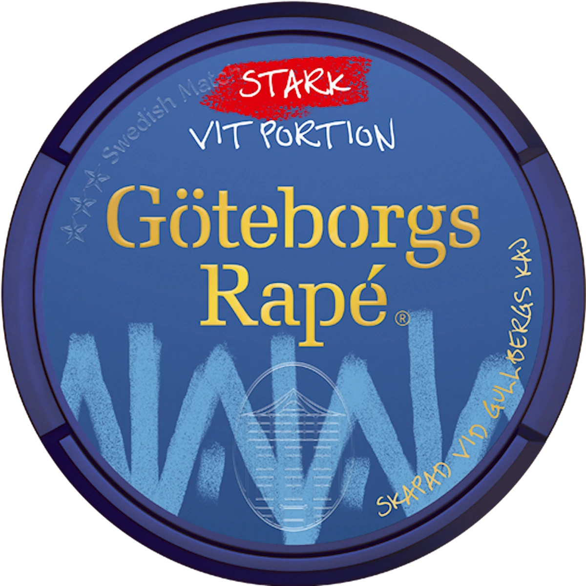 Göteborgs Rapé Vit Portion Stark