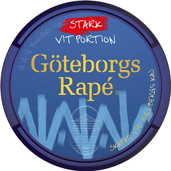 Göteborgs Rapé Vit Portion Stark