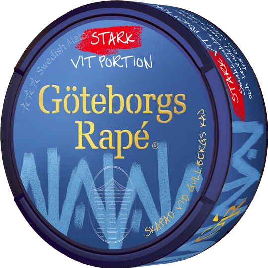 Göteborgs Rapé Vit Portion Stark